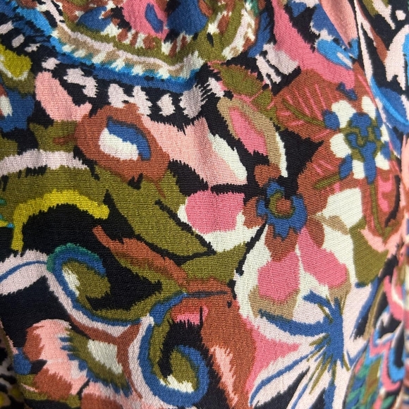 Anthropologie Multicolor Paisley Floral Mini Dress - Picture 2 of 9